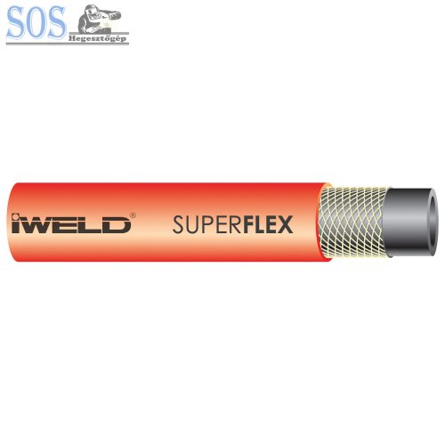 SUPERFLEX acetilén tömlő 6,3x3,5mm (50m) (7.4kg)