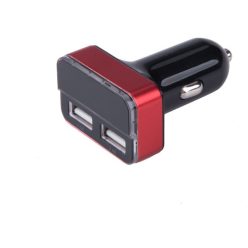   autós töltő, szivargyujtó / dupla USB, 1,0A+3,4A/ 37W, kábel nélkül