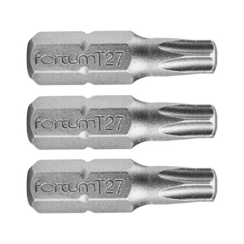 behajtóhegy TORX, 3 db, S2 acél; T 15×25mm, bliszteren