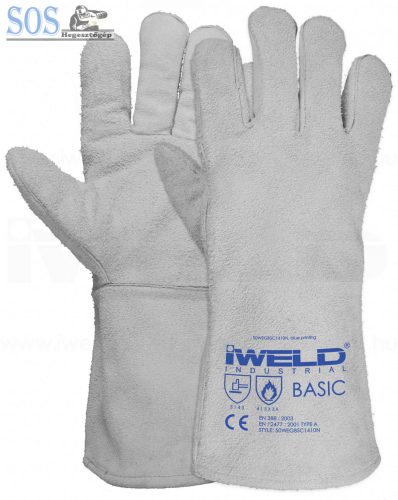 BASIC Hegesztő védőkesztyű, bélelt 14" (WEGBSC-1410-N)