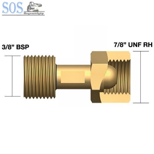 3/8"-1/4" gázcsonk átalakító