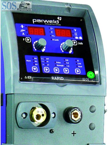 Parweld 400A-os imp/duplaimp különtolós MIG/MAG vízhűtéses hegesztőgép RAPID panel