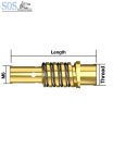 180A-os hegesztőpisztolyhoz közdarab M6 180A, jobbos menet (5db/cs)