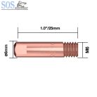 Áramátadó 0,6mm M6x25mm (25db/cs)