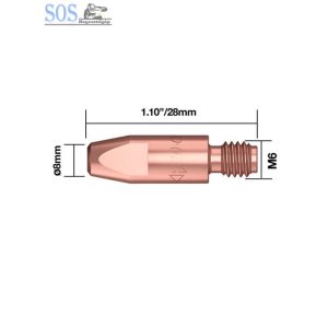 Áramátadó 0,8mm M6X28mm CR keménykróm (25db/cs)