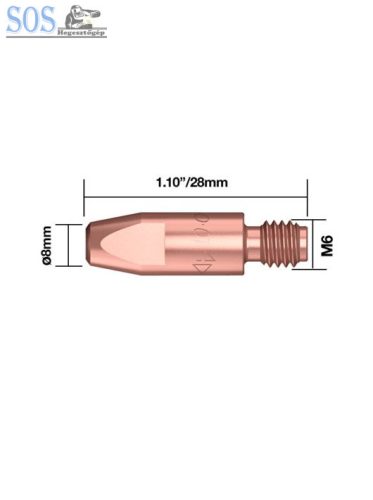 Áramátadó 0,8mm M6X28mm (50db/cs)