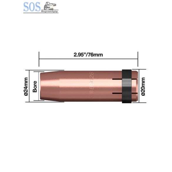Kúpalakú gázterelő O 16mm (5db/cs) ECO