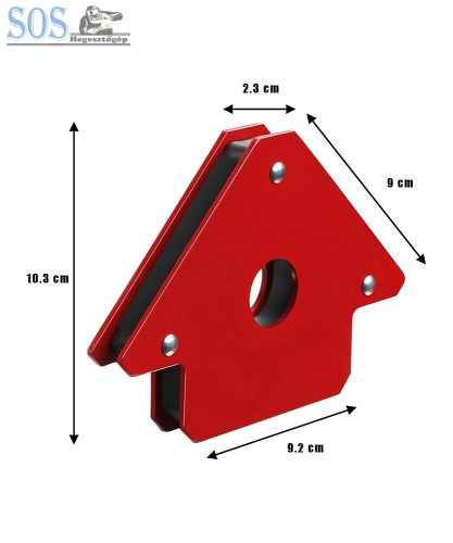 Mágneses szögbeállító 4″/ 22kg 45°-90°-135°