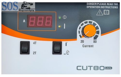 Jasic CUT80 (L225) CNC inverteres plazmavágó+P80 munkakábel centrál csatlakozóval