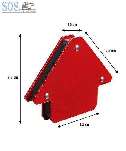 Mágneses szögbeállító 3"/ 12kg  45°-90°-135°