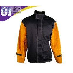   Parweld Panther BLACK PPE bőr ujjú hegesztőkabát méret: XXXXL