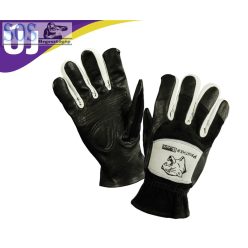   Panther Prémium fekete, rövid, puha kecske-marhabőr AWI kesztyű 7-es