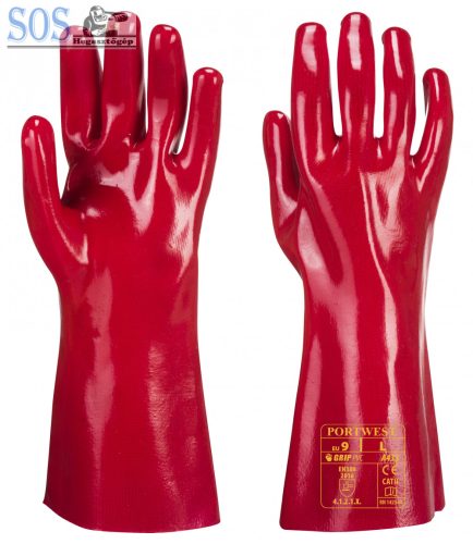 A435 - PVC hosszú szárú kesztyű 35 cm