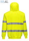 B305 - Hi-Vis zipzáros pulóver