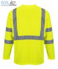 S191 - Hivis hosszú ujjú póló zsebbel