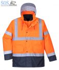 S471 - HiVis 4 az 1-ben Contrast Traffic kabát