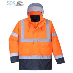 S471 - HiVis 4 az 1-ben Contrast Traffic kabát