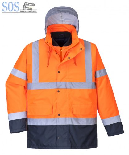 S471 - HiVis 4 az 1-ben Contrast Traffic kabát