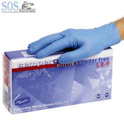   Semperguard Sapphire egyszerhasználatos púdermentes nitril kesztyű 200db/doboz
