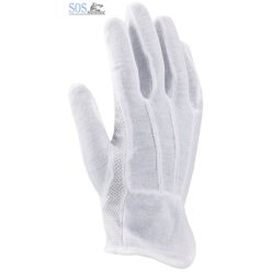 BUDDY - Tenyéren pöttyözött pamut kesztyű