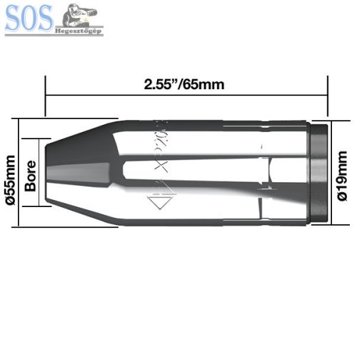 XP8-200A/300A pisztolyhoz kúpos gázterelő (5db/cs)