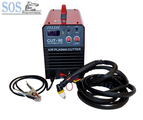 ZELDA CUT-80, 80A-os inverteres plazmavágógép, CNC vezérlés, P80 munkakábel